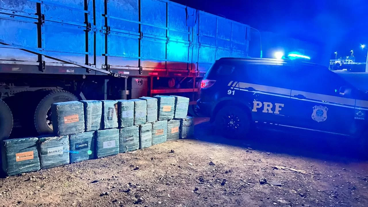 PRF e PF apreendem mais de meia tonelada de cocaína em Xinguara