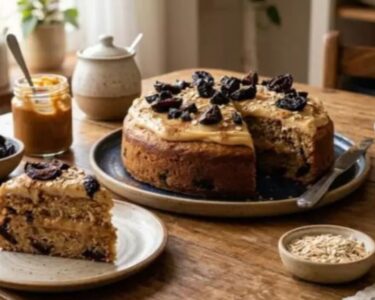 Bolo de ameixa com doce de leite; veja como fazer