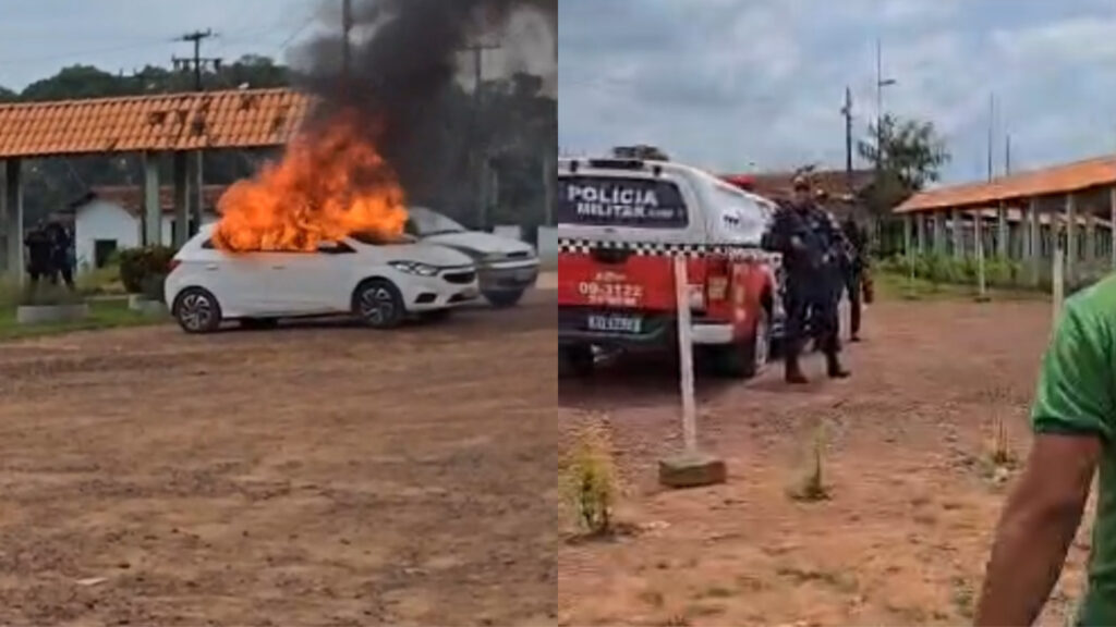 Conflito em Tomé-Açu deixa ferido e carro incendiado no Pará