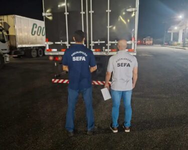 Sefa apreende cargas irregulares avaliadas em R$ 2,1 milhões