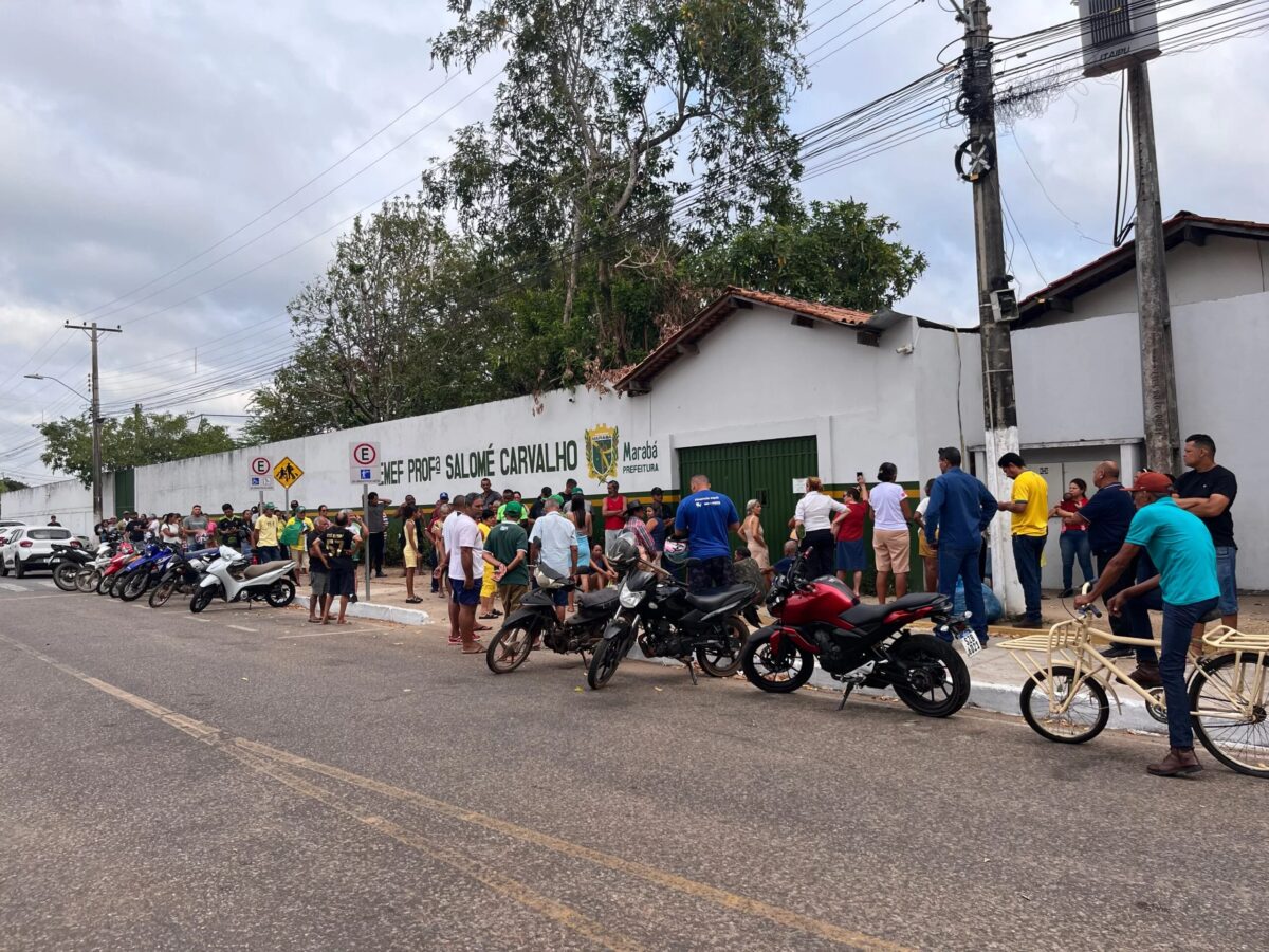 Segundo turno começa com céu nublado e filas em escolas de Marabá