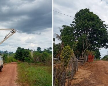 Semurb realiza manutenção e troca de lâmpadas na Vila Horebe, na zona rural de Parauapebas