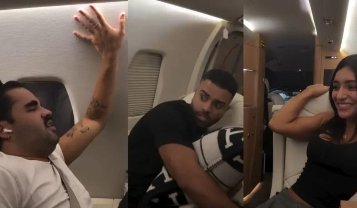 Virginia Fonseca vive medo a bordo com amigos durante jatinho